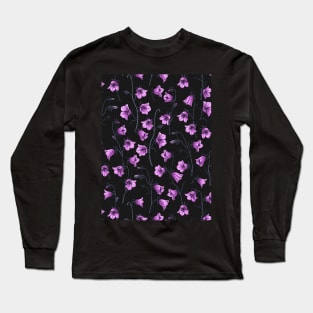 Midnight Bluebells, Harebells, Bellflowers Long Sleeve T-Shirt